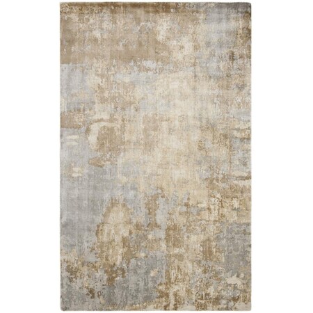 Safavieh 6 x 9 ft. Mirage Collection Contemporary Rectangle Hand Loomed Rug Taupe & Grey MIR333E-6